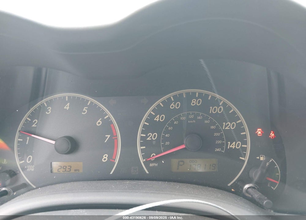 2009 TOYOTA COROLLA VIN: JTDBL40E099021832