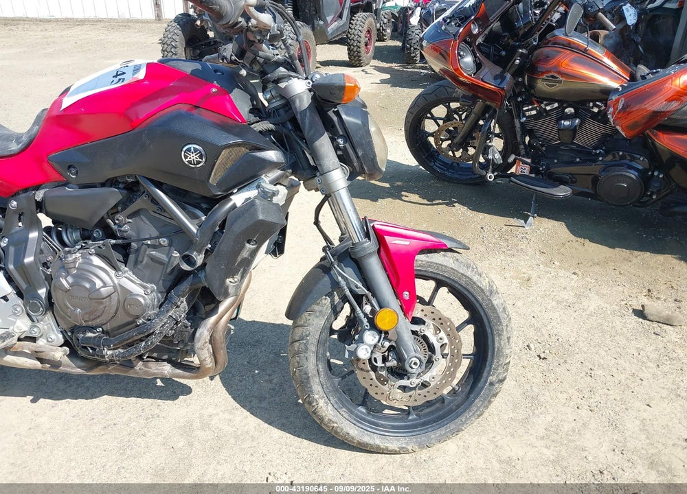2017 YAMAHA FZ07A VIN: JYARM20E4HA000698