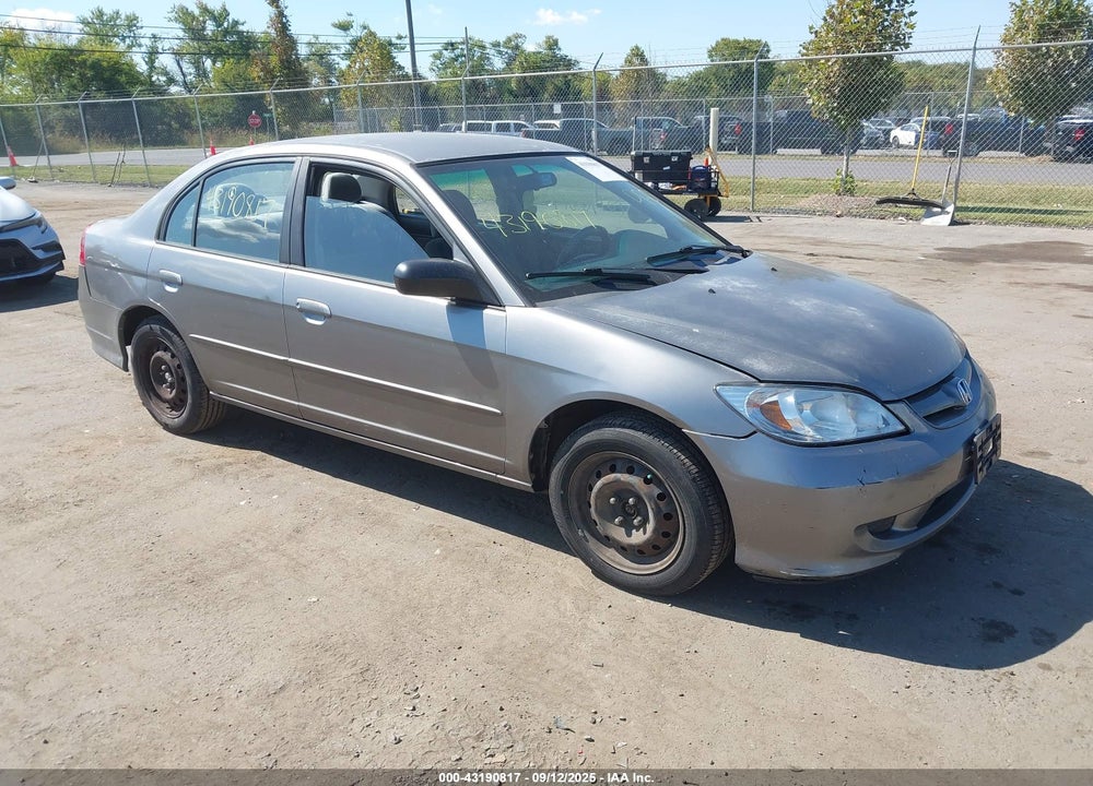 2005 HONDA CIVIC LX VIN: 2HGES16515H539367