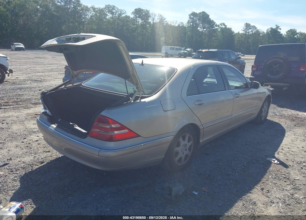 2000 MERCEDES-BENZ S 500 VIN: WDBNG75J7YA111953