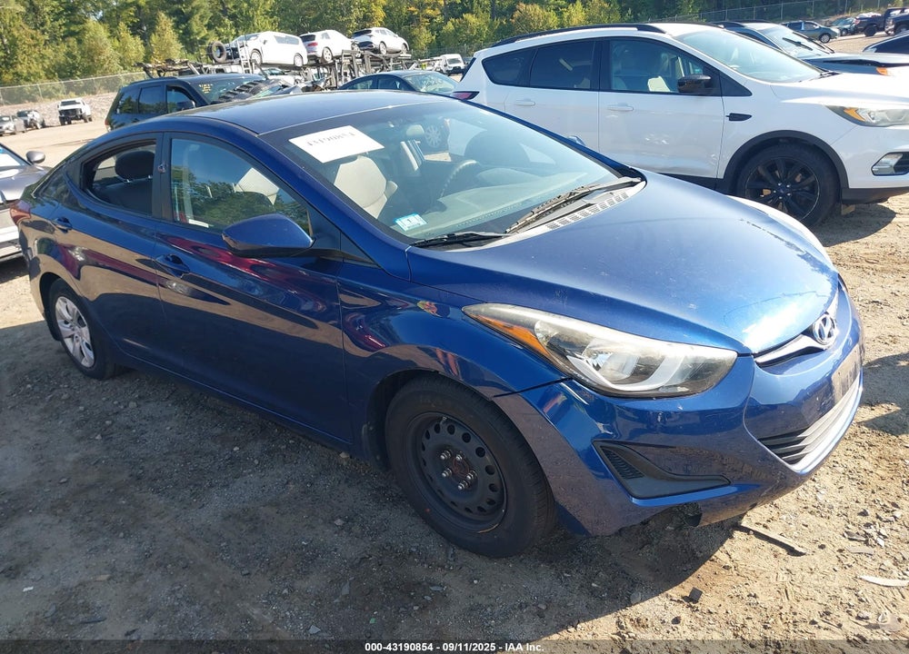 2016 HYUNDAI ELANTRA SE VIN: 5NPDH4AE6GH665767