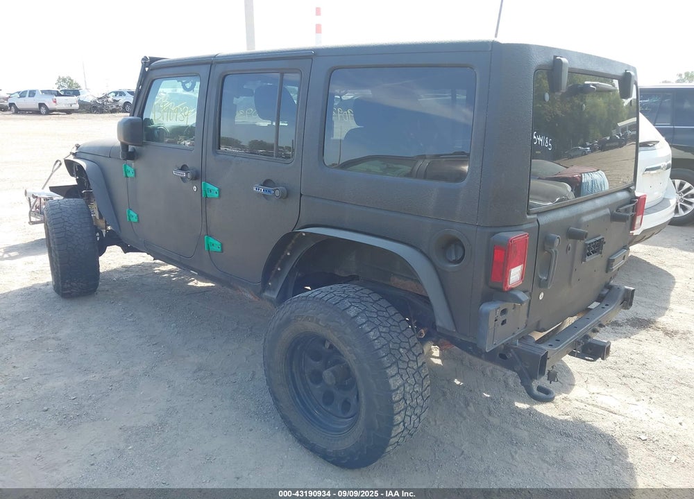 2011 JEEP WRANGLER UNLIMITED RUBICON VIN: 1J4BA6H13BL544185