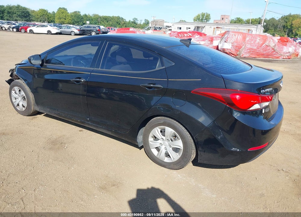 2016 HYUNDAI ELANTRA VIN: KMHDH4AEXGU626696