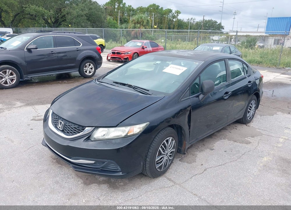 2013 HONDA CIVIC LX VIN: 19XFB2F50DE042152