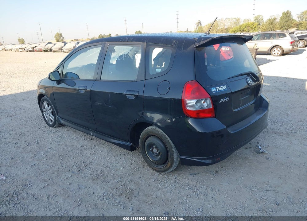 2007 HONDA FIT SPORT VIN: JHMGD38667S065817