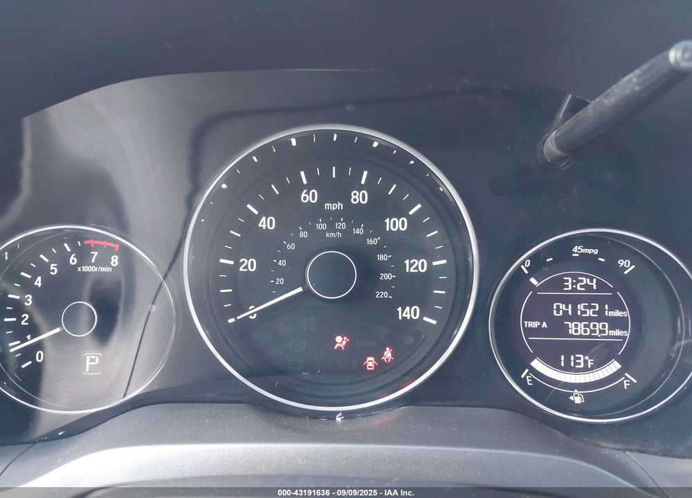2019 HONDA HR-V VIN: 3CZRU5H37KM730277