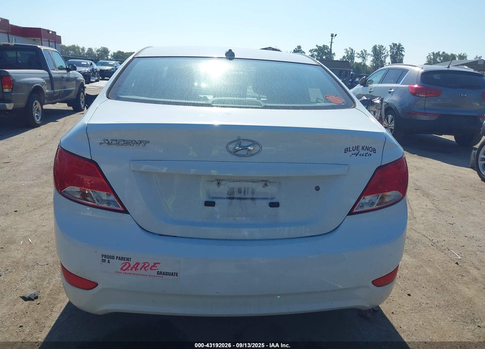2017 HYUNDAI ACCENT VIN: KMHCT4AE6HU346821