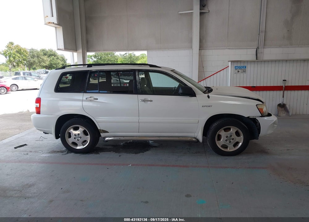 2006 TOYOTA HIGHLANDER SPORT V6 VIN: JTEEP21A160177553