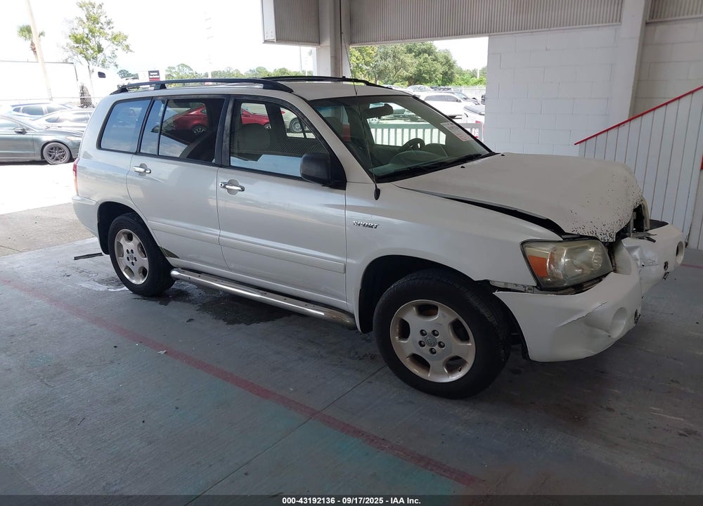 2006 TOYOTA HIGHLANDER SPORT V6 VIN: JTEEP21A160177553
