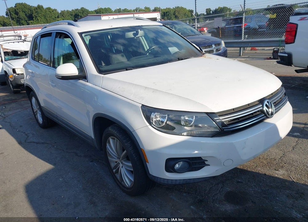 2014 VOLKSWAGEN TIGUAN SE VIN: WVGAV3AX7EW537841