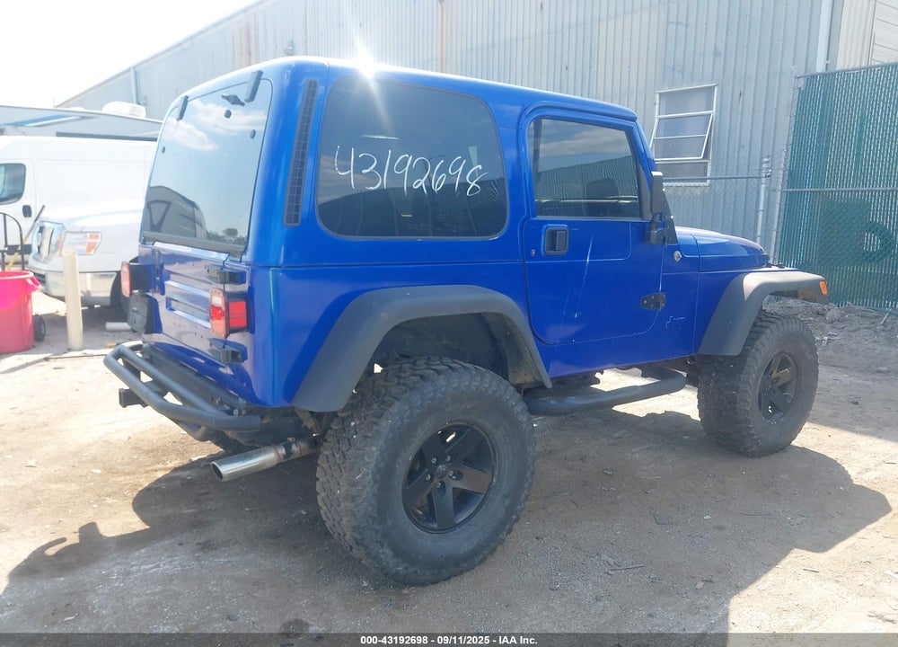 2000 JEEP WRANGLER SPORT VIN: 1J4FA49S0YP735660