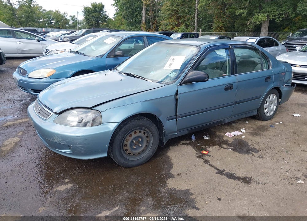 2000 HONDA CIVIC LX VIN: 1HGEJ6678YL057178