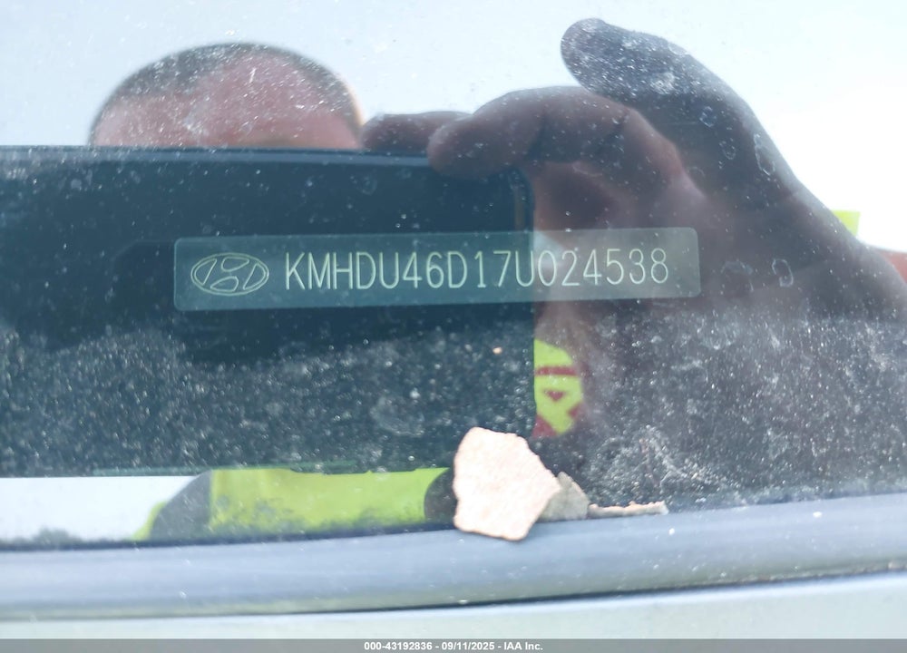 2007 HYUNDAI ELANTRA GLS/LIMITED/SE VIN: KMHDU46D17U024538