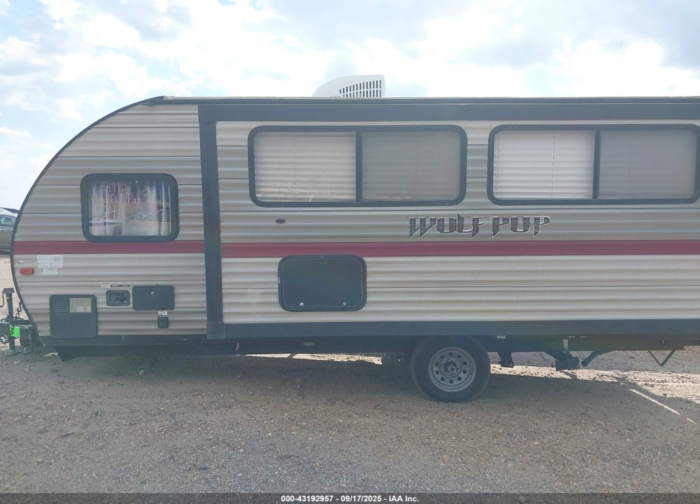 2019 FOREST RIVER WOLF PUP 22' BUMPUER PULL VIN: 5ZT2CKGC8KY000410