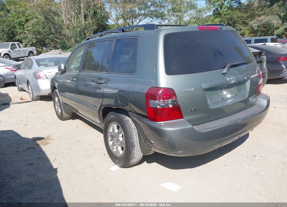 2006 TOYOTA HIGHLANDER V6 VIN: JTEDP21A460105225