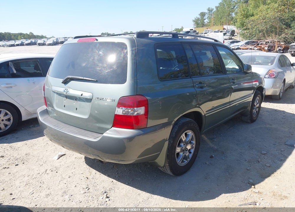2006 TOYOTA HIGHLANDER V6 VIN: JTEDP21A460105225