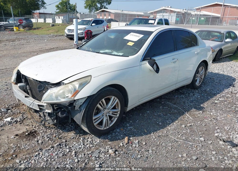 2012 INFINITI G25 VIN: JN1DV6AP2CM700507