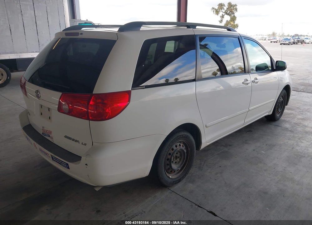 2008 TOYOTA SIENNA LE VIN: 5TDZK23C48S112831