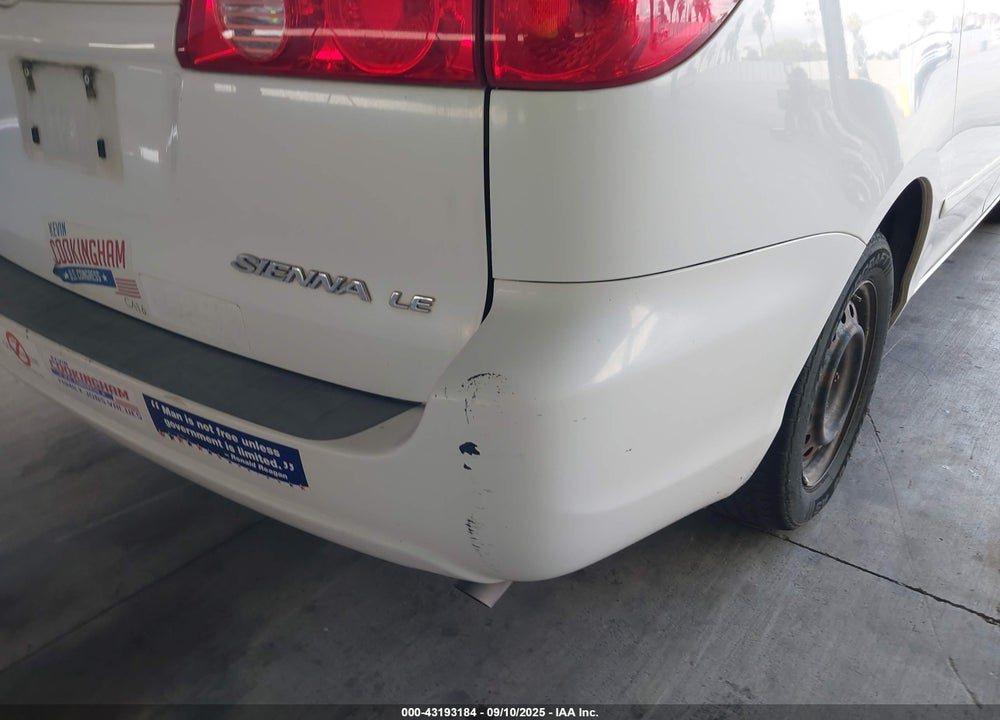 2008 TOYOTA SIENNA LE VIN: 5TDZK23C48S112831