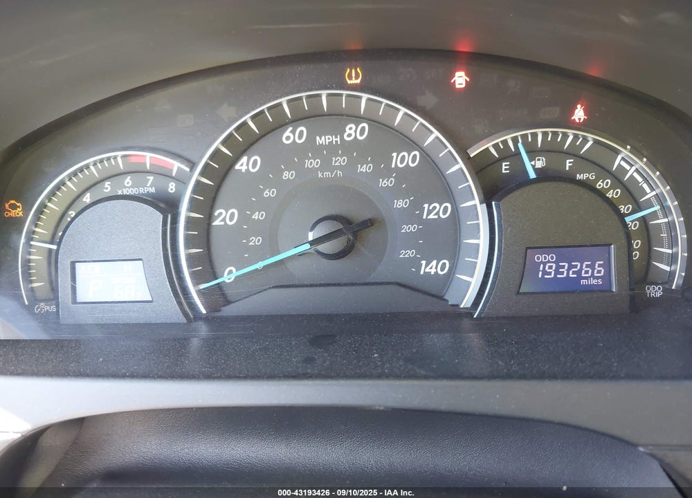 2012 TOYOTA CAMRY VIN: 4T1BF1FKXCU622605