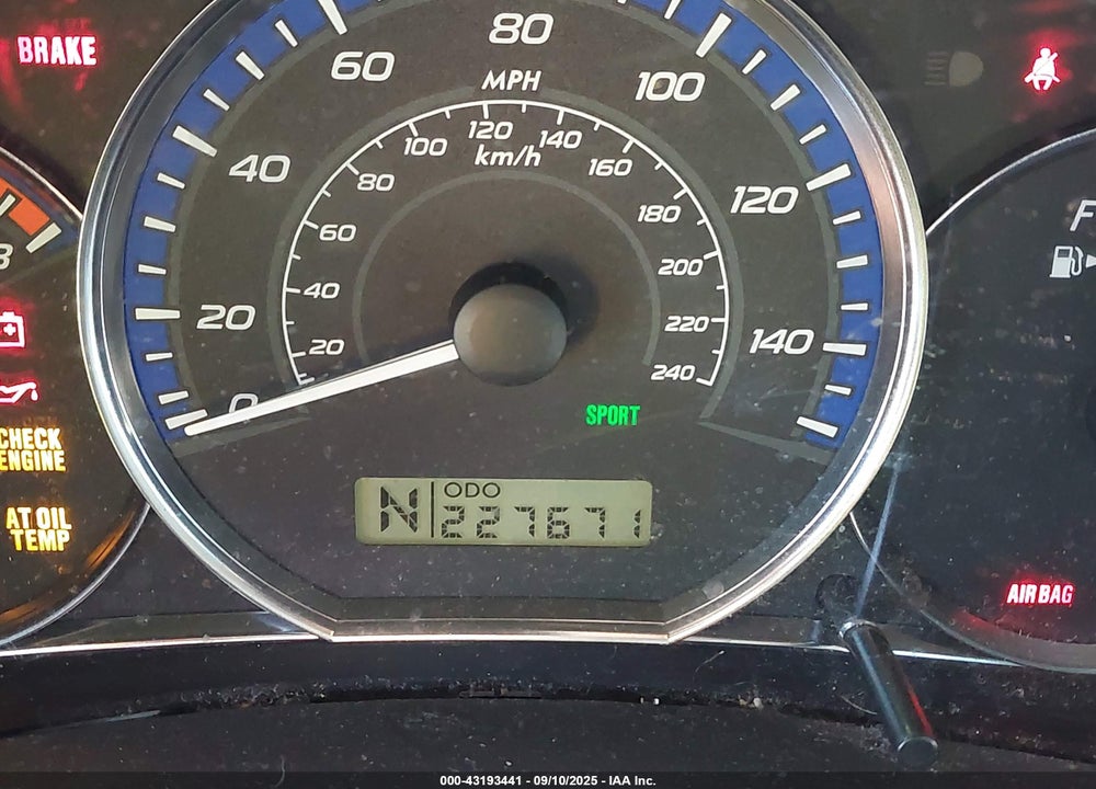 2010 SUBARU FORESTER VIN: JF2SH6BC5AH903793