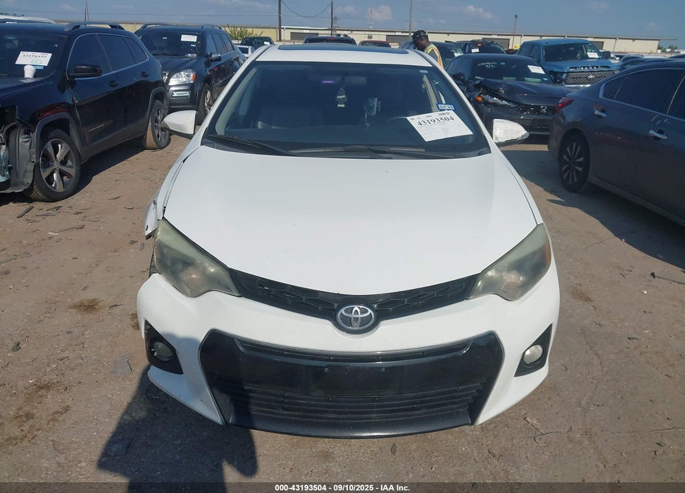 2015 TOYOTA COROLLA VIN: 2T1BURHE6FC326501
