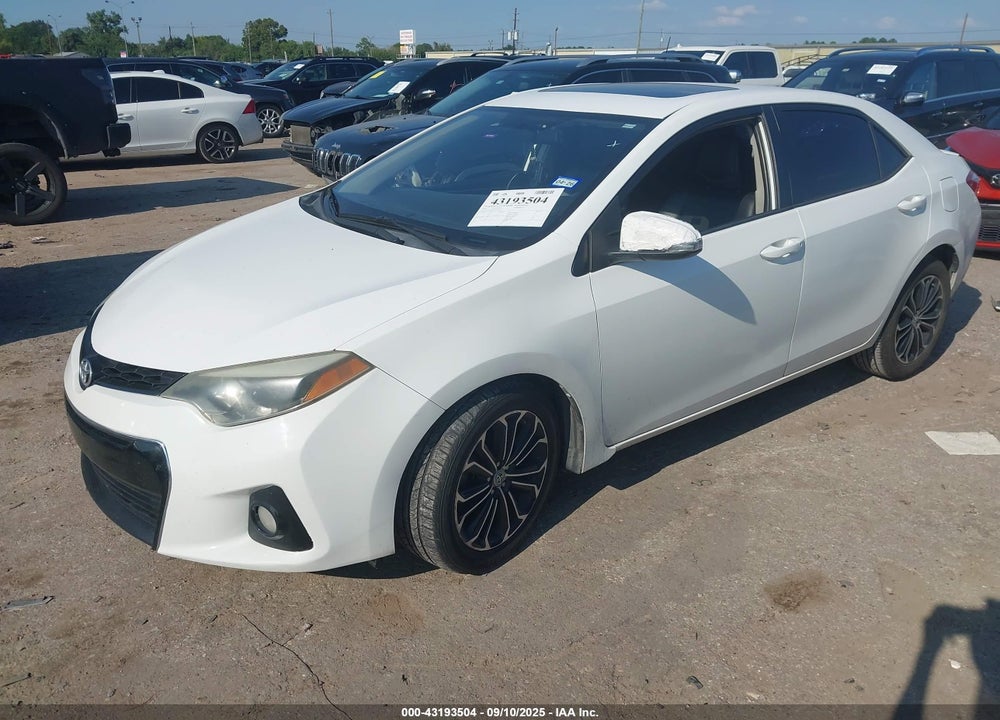 2015 TOYOTA COROLLA VIN: 2T1BURHE6FC326501