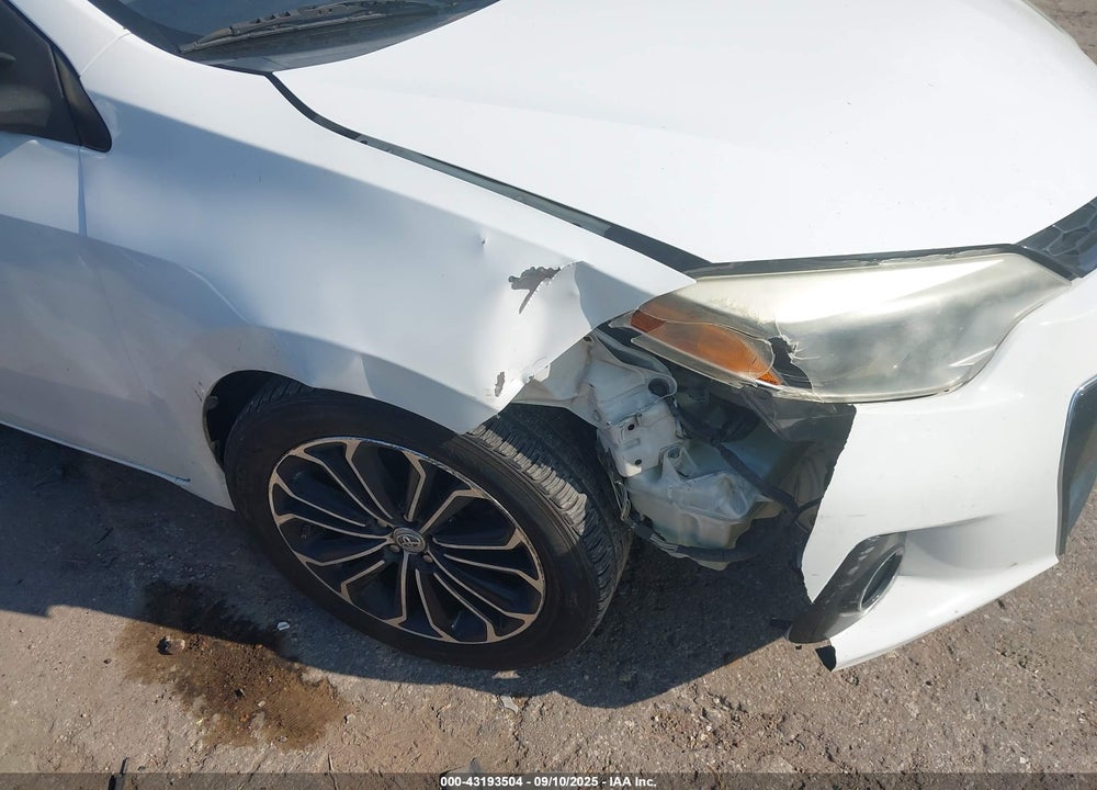 2015 TOYOTA COROLLA VIN: 2T1BURHE6FC326501