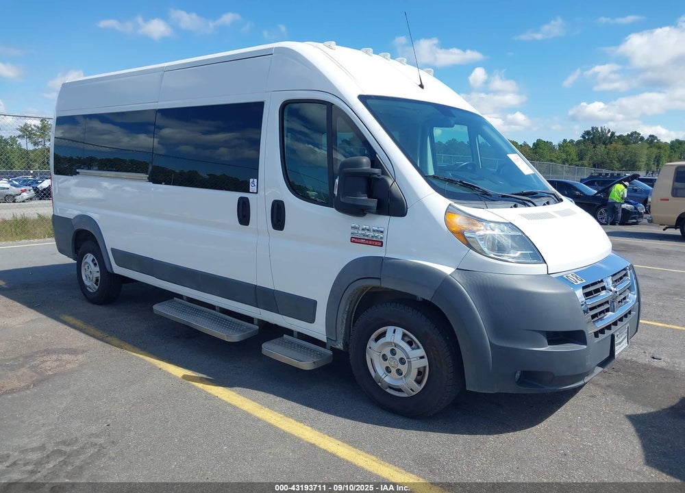 2017 RAM PROMASTER 2500 WINDOW VAN HIGH ROOF 159 WB VIN: 3C6TRVPG1HE514632