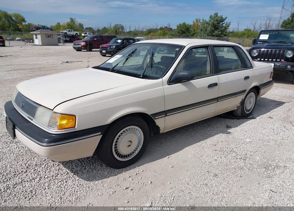 1990 MERCURY TOPAZ GS VIN: 2MEPM36X4LB617749