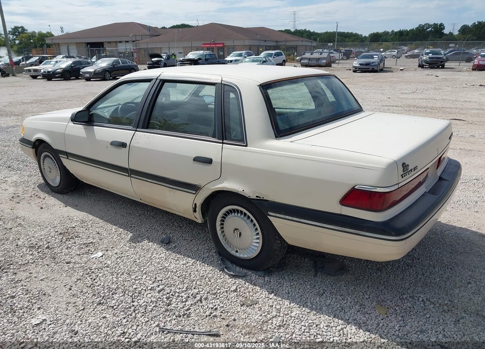 1990 MERCURY TOPAZ GS VIN: 2MEPM36X4LB617749