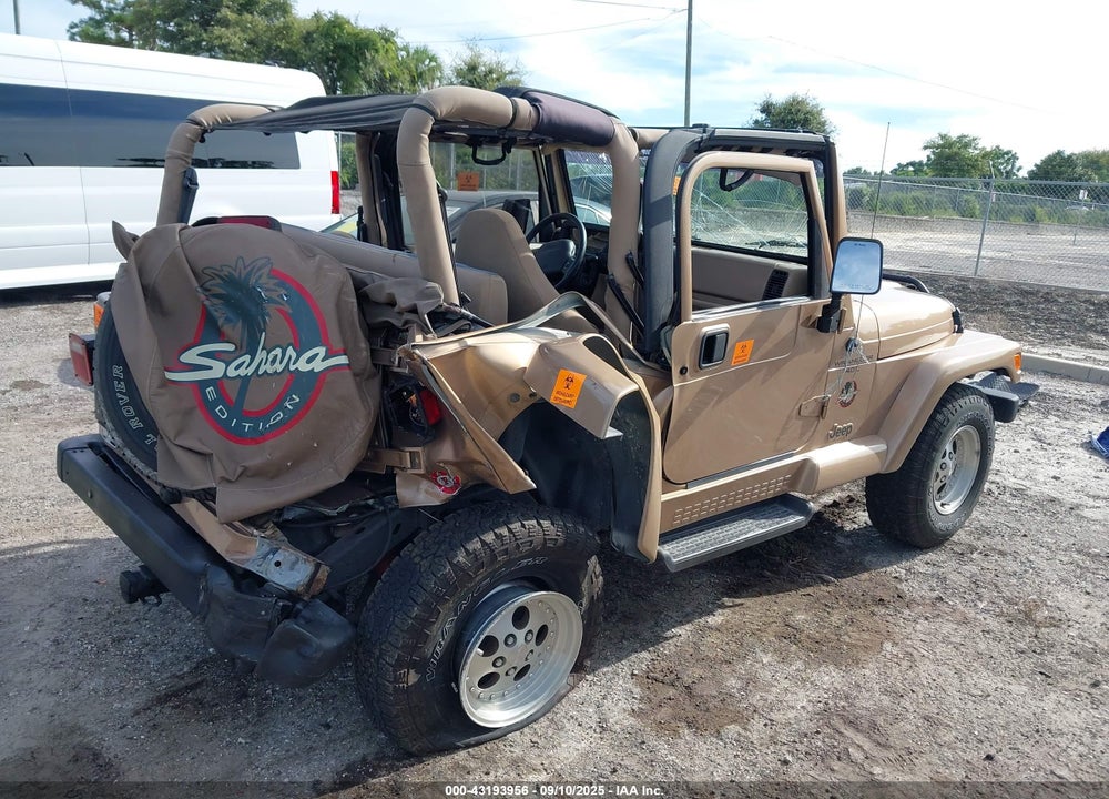 1999 JEEP WRANGLER SAHARA VIN: 1J4FY49S1XP428301