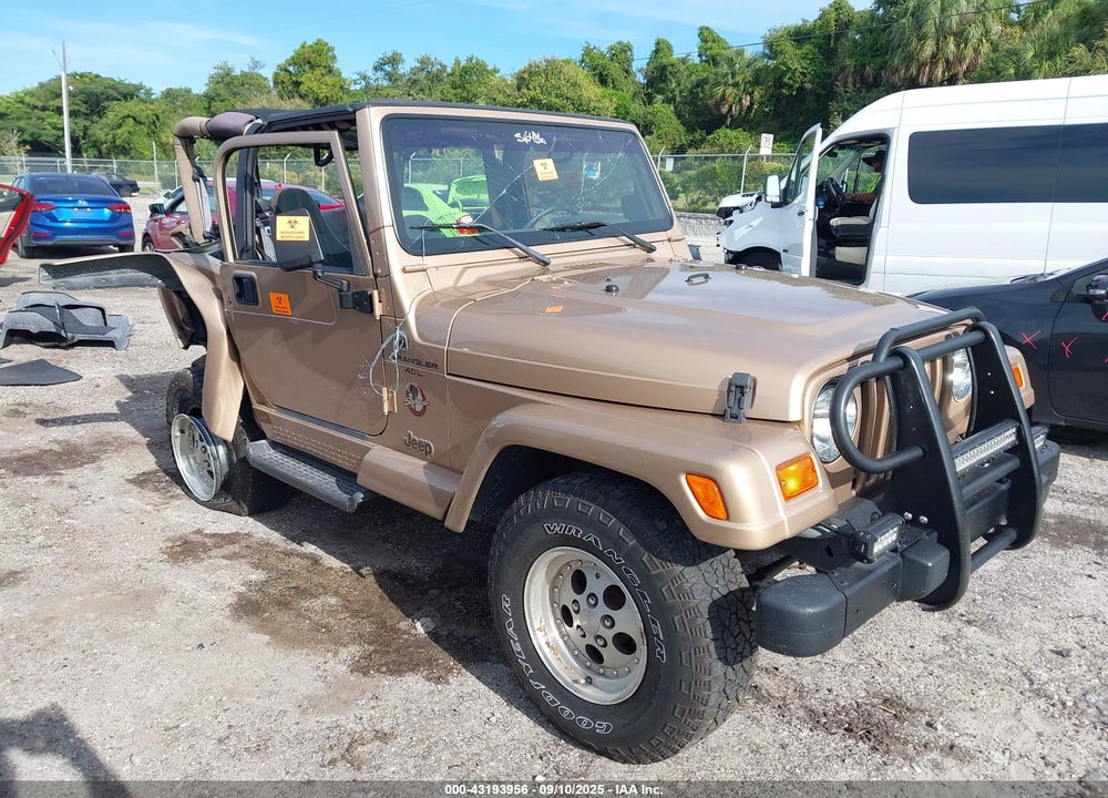 1999 JEEP WRANGLER SAHARA VIN: 1J4FY49S1XP428301