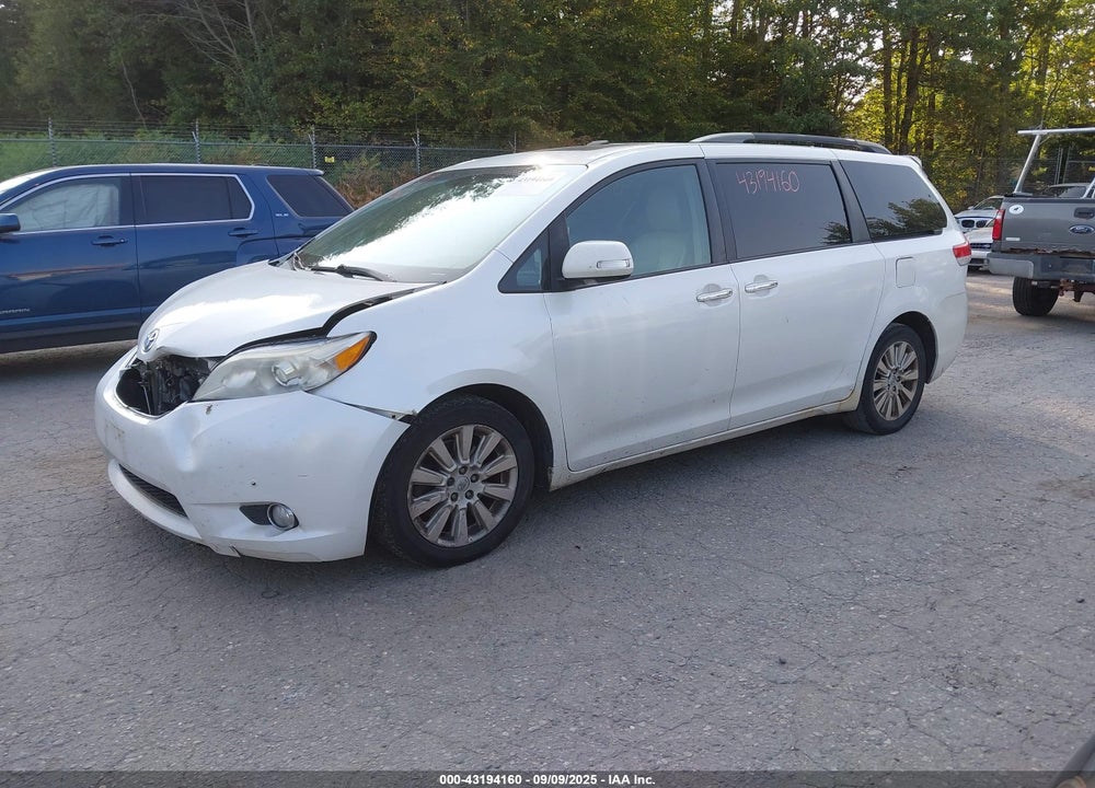 2013 TOYOTA SIENNA LIMITED 7 PASSENGER VIN: 5TDDK3DC5DS061607