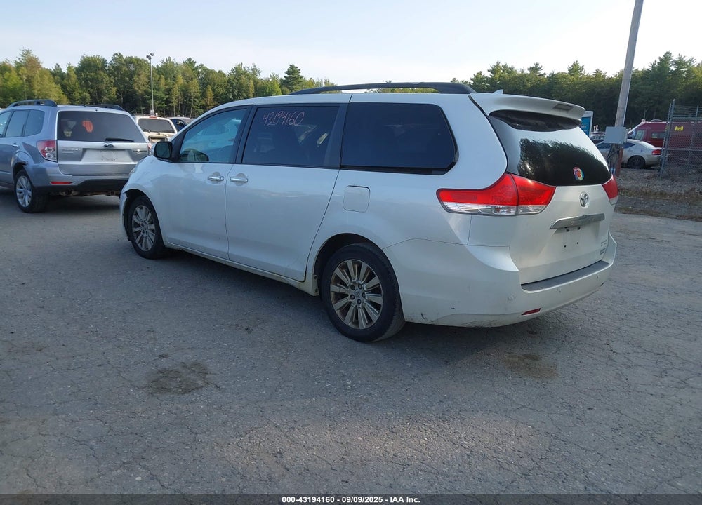 2013 TOYOTA SIENNA LIMITED 7 PASSENGER VIN: 5TDDK3DC5DS061607