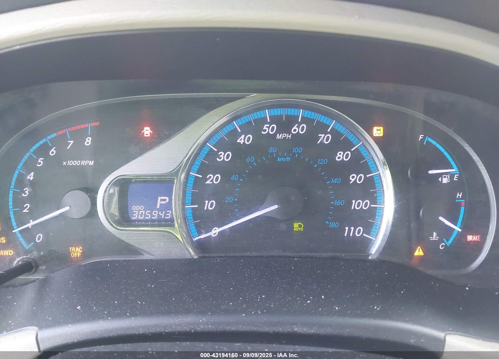 2013 TOYOTA SIENNA LIMITED 7 PASSENGER VIN: 5TDDK3DC5DS061607