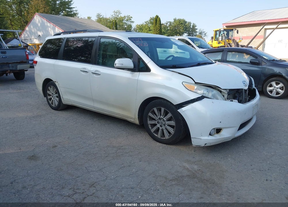 2013 TOYOTA SIENNA LIMITED 7 PASSENGER VIN: 5TDDK3DC5DS061607