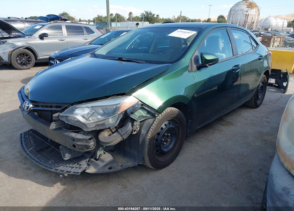 2015 TOYOTA COROLLA VIN: 2T1BURHE8FC420038