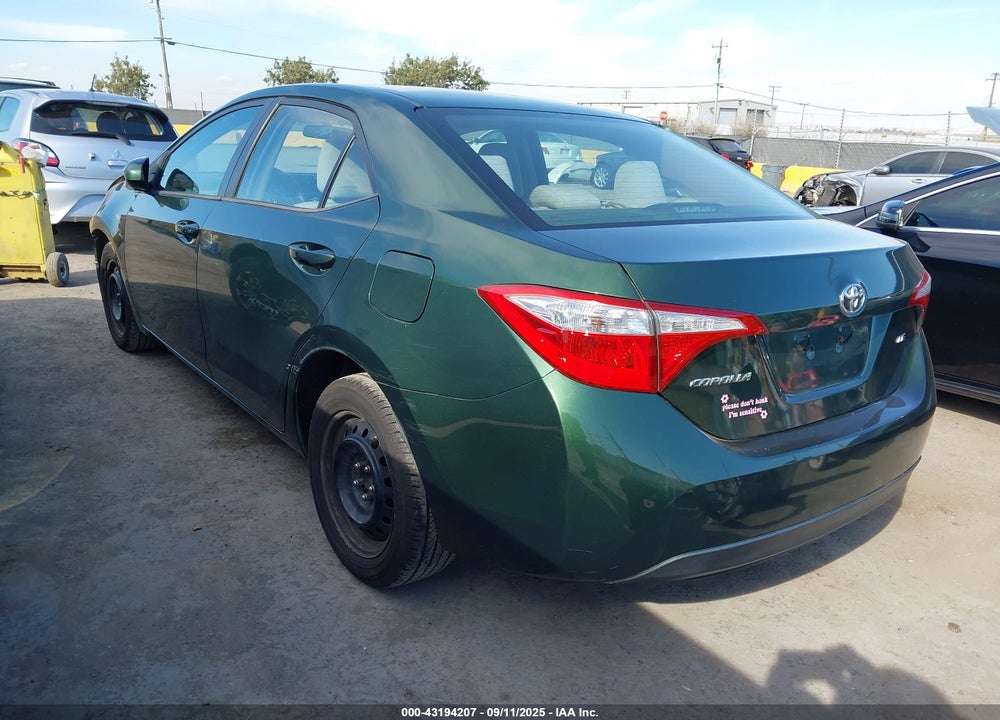 2015 TOYOTA COROLLA VIN: 2T1BURHE8FC420038