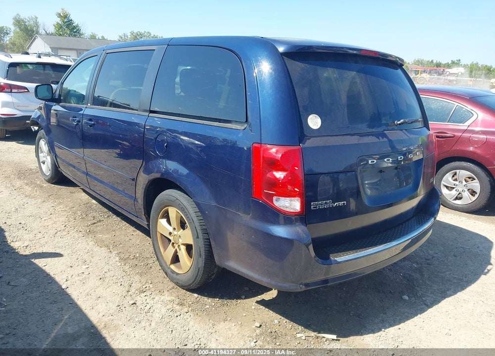 2013 DODGE GRAND CARAVAN SE VIN: 2C4RDGBG7DR763031