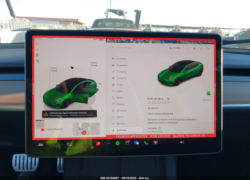 2023 TESLA MODEL 3 VIN: 5YJ3E1EC4PF502755