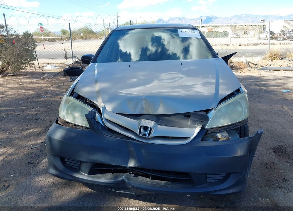2005 HONDA CIVIC LX VIN: 2HGES16585H561110