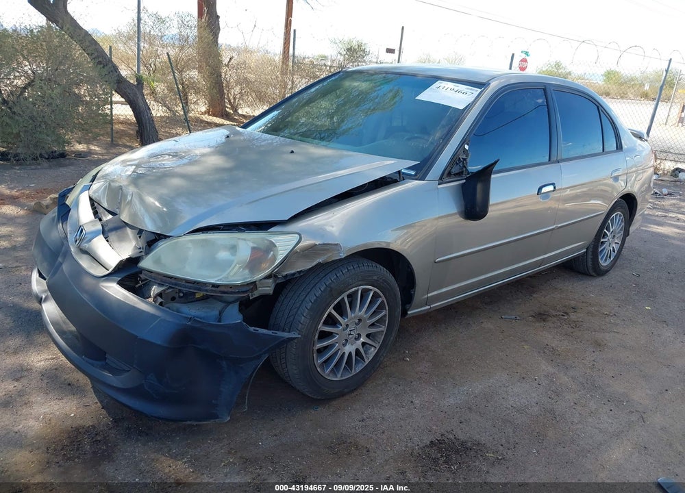 2005 HONDA CIVIC LX VIN: 2HGES16585H561110