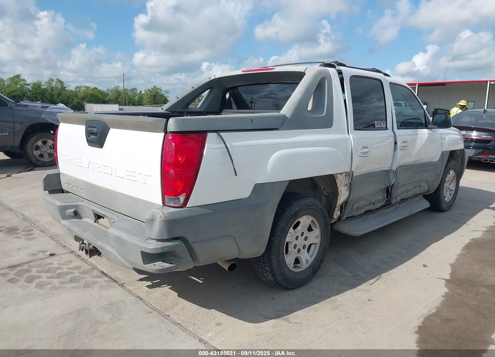 2002 CHEVROLET AVALANCHE 1500 VIN: 3GNEC13T62G284118