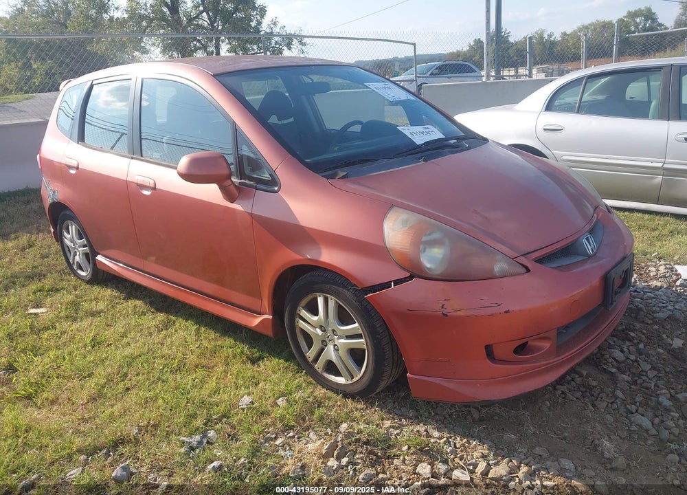2007 HONDA FIT SPORT VIN: JHMGD38657S052895