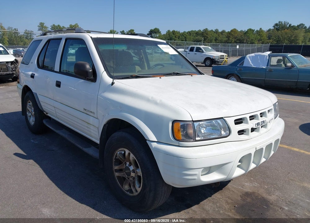 2002 ISUZU RODEO LS 3.2L/LSE 3.2L V6/S/S 3.2L V6 VIN: 4S2DM58W024306319