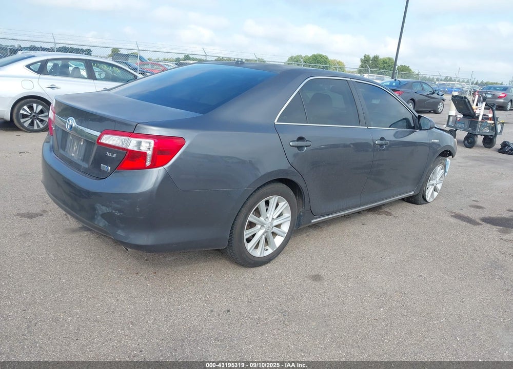 2012 TOYOTA CAMRY HYBRID XLE VIN: 4T1BD1FK7CU039950