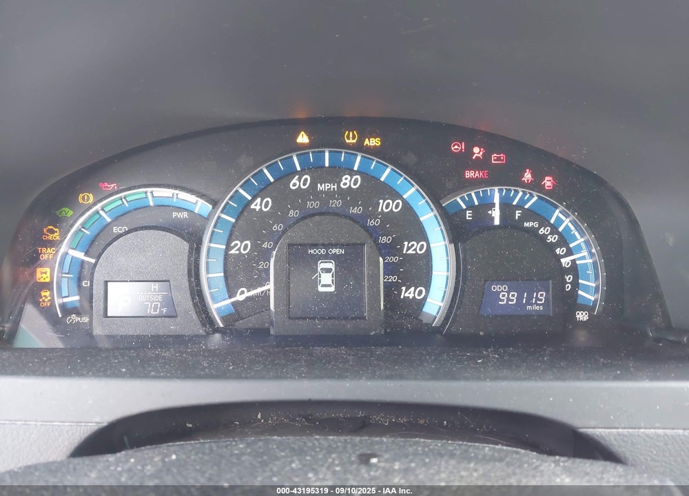 2012 TOYOTA CAMRY HYBRID XLE VIN: 4T1BD1FK7CU039950