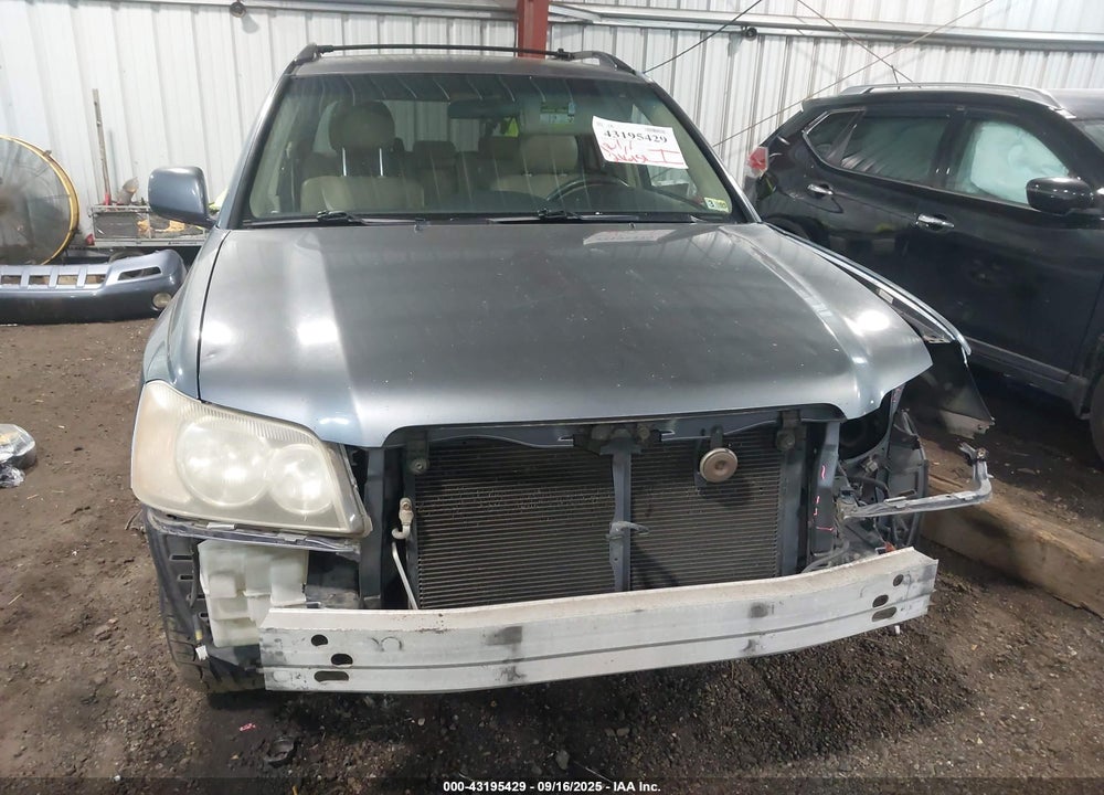 2002 TOYOTA HIGHLANDER VIN: JTEGF21A720062395