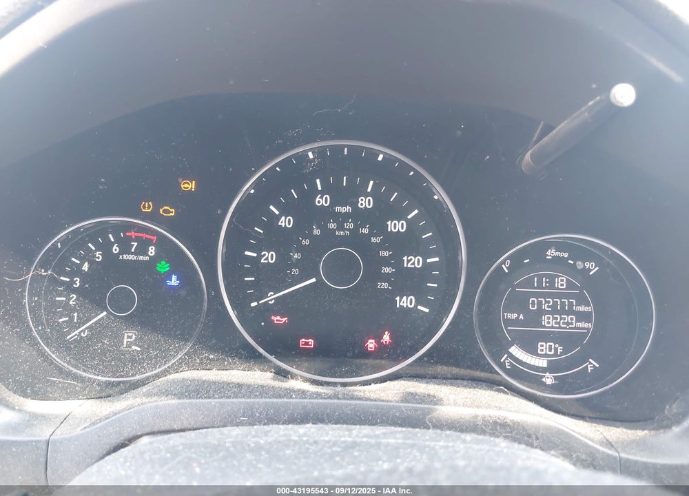 2016 HONDA HR-V LX VIN: 3CZRU5H36GM717415